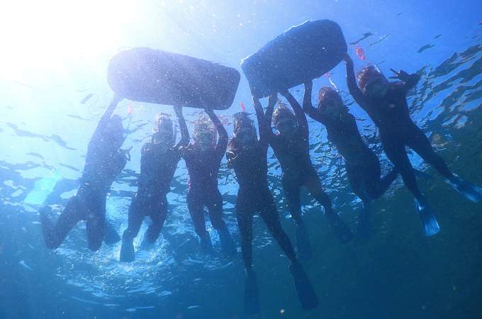 【体験写真サービス付】水中の世界を体験するシュノーケリングピクニック♪