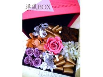 【神奈川県横浜】箱の中にお花をとじこめる洋風BOXアレンジ